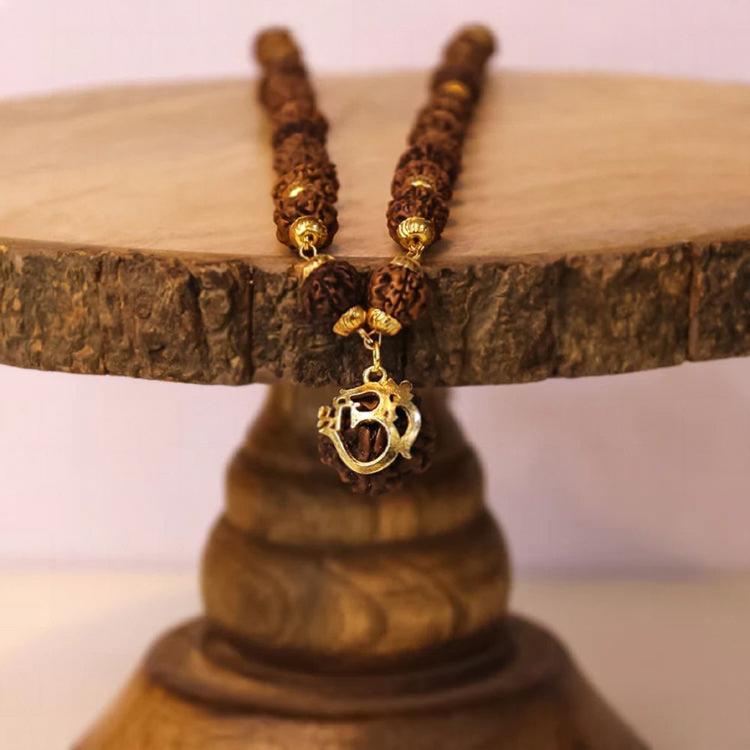Om Shiv Rudraksha Pendant Necklace