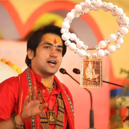 Govt Certified Bageshwar Dham Sitaram Hanumanji Tulsi Necklace
